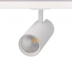ΑΜΜΩΔΕΣ ΛΕΥΚΟ LED ΣΠΟΤ ΡΑΓΑΣ 27W 3000K 1-PHASE 36° 3120LM 230V AC Ra80 Φ74 170MM 5YRS SOLINE2730W2