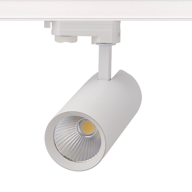 ΑΜΜΩΔΕΣ ΛΕΥΚΟ LED ΣΠΟΤ ΡΑΓΑΣ 27W 3000K 3-PHASE 36° 3120LM 230V AC Ra80 Φ74 170MM 5YRS SOLINE2730W4