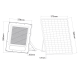 SOLAR SMD LED FLOOD LIGHT 240W 4000K IP66 90° Ra80 2YEARS GUARANTEE FLARE24040