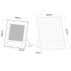 SOLAR SMD LED FLOOD LIGHT 300W 4000K IP66 90° Ra80 2YEARS GUARANTEE FLARE30040