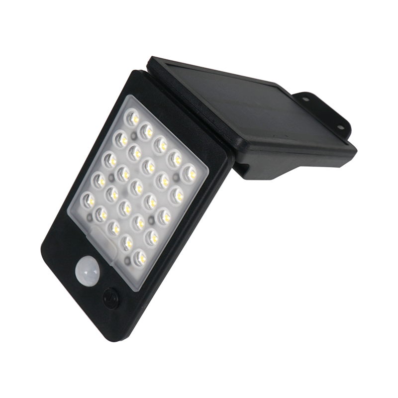 SOLAR SENSOR SMD LED WALL BLACK 2W 200Lm 4000K IP65 120° ELISA2B