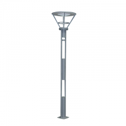 SQUARE LIGHT /POLE 3M +HEAD E27 EMPTY/ 8416