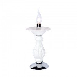 NETTO TABLE LAMP 1Χ40W E14 D15 Η30 WHITE CX1017T NETTO TABLE LAMP 1Χ40W E14 D15 Η30 WHITE CX1017T