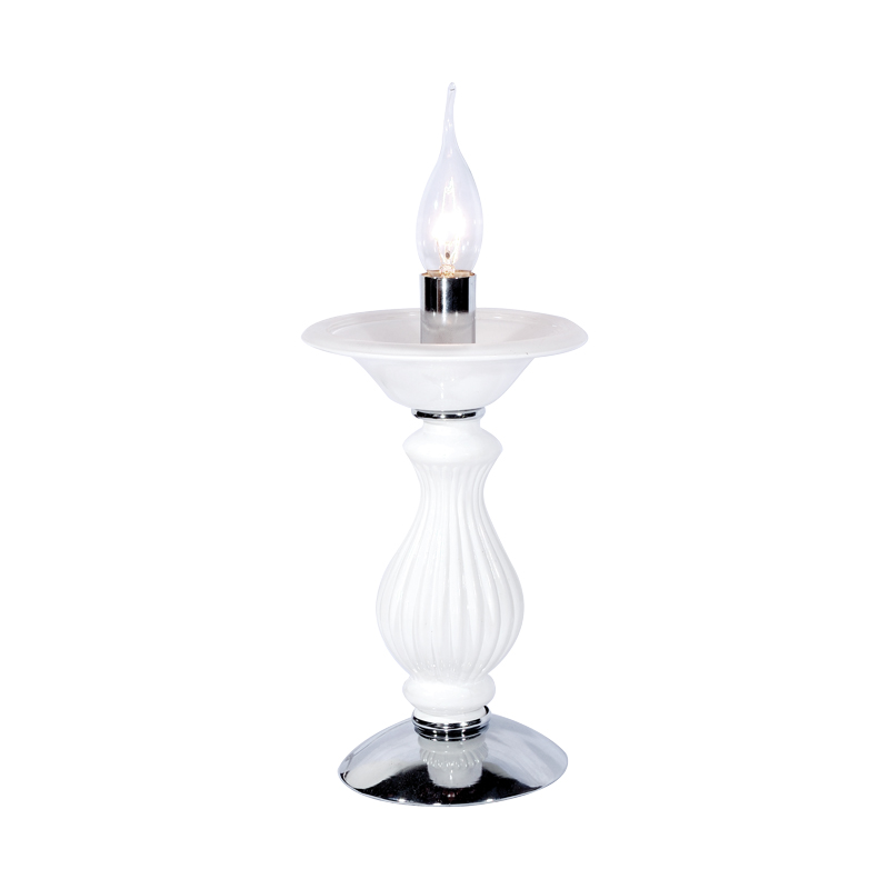 NETTO TABLE LAMP 1Χ40W E14 D15 Η30 WHITE CX1017T