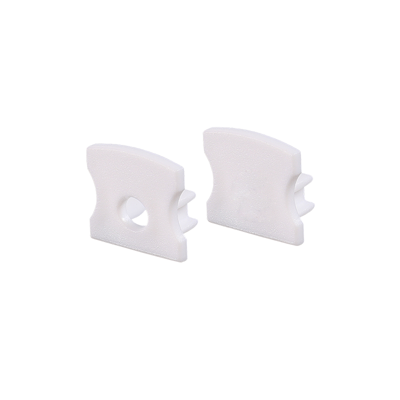 SET OF WHITE PLASTIC END CAPS FOR PROFILE P113, 1 WITHOUT HOLE 1 WITH HOLE EP113 SET OF WHITE PLASTIC END CAPS FOR PROFILE P113, 1 WITHOUT HOLE 1 WITH HOLE EP113