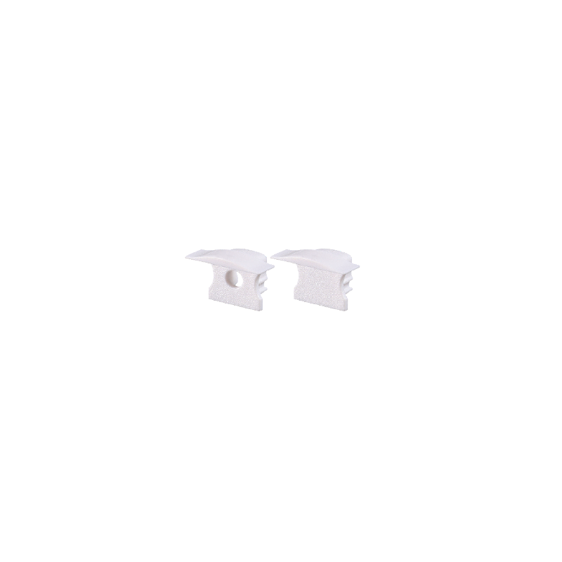 SET OF WHITE PLASTIC END CAPS FOR PROFILE P115,P116 1 WITHOUT HOLE 1 WITH HOLE EP115 SET OF WHITE PLASTIC END CAPS FOR PROFILE P115,P116 1 WITHOUT HOLE 1 WITH HOLE EP115