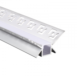 MARGO ALUMINUM PROFILE P123 WITH OPAL PC DIFFUSER 2m/pc P123