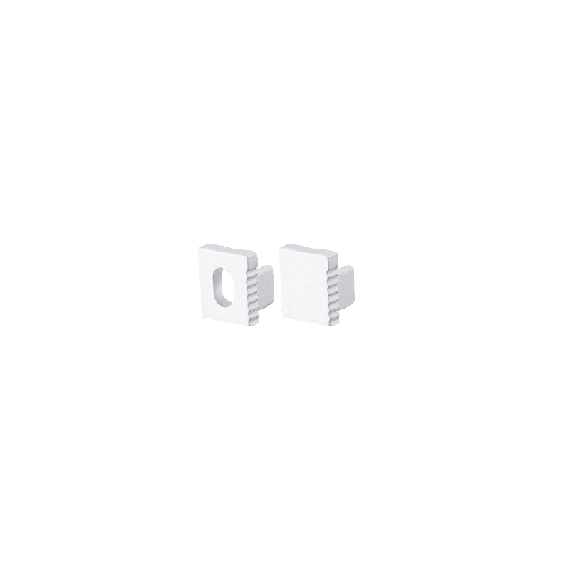 SET OF WHITE PLASTIC END CAPS FOR P178 1PC WITH HOLE 1PC WITHOUT HOLE EP178 SET OF WHITE PLASTIC END CAPS FOR P178 1PC WITH HOLE 1PC WITHOUT HOLE EP178