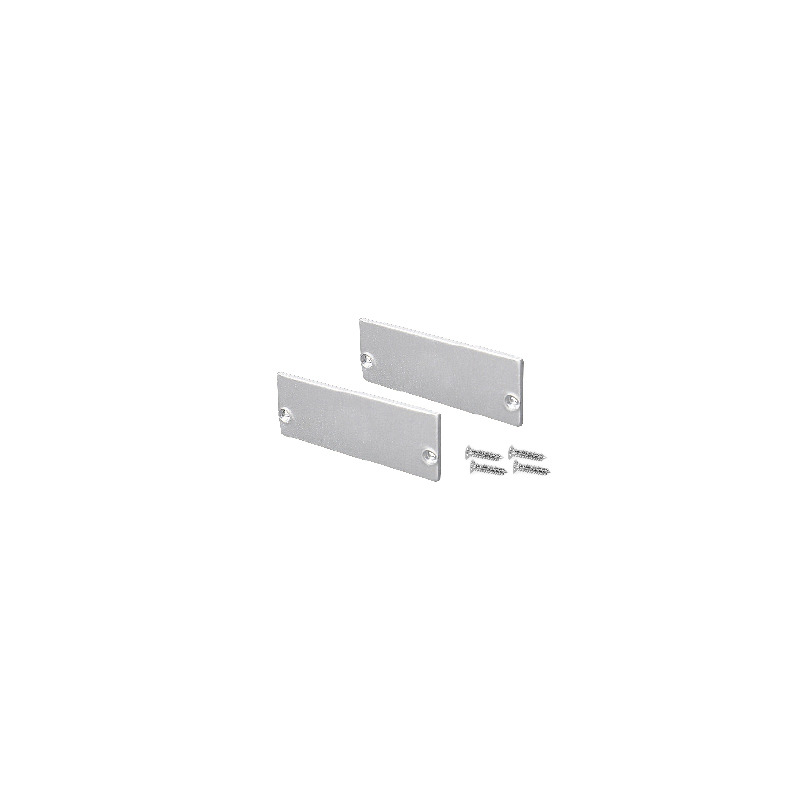 SET OF METAL END CAPS FOR P234, 2 PCS WITHOUT HOLE EP234