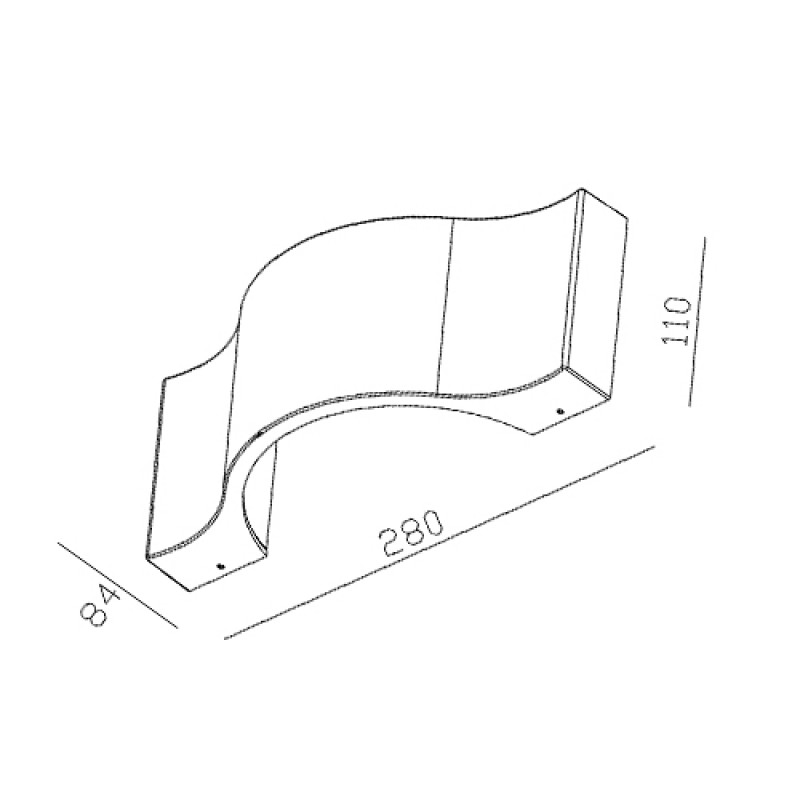 NETTO WALL LAMP LED 1X6W LUNA HI2811