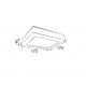 NETTO SQUARE W CEIL.LED SLIMPANEL 14W 3000K 950Lm230V 172X172 Ra80 NIKI1430SW