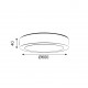 NETTO ROUND W CEIL. LED SLIM PANEL 50W 3000K 4000Lm 230V Φ600x40mm Ra80 NIKI5030RW