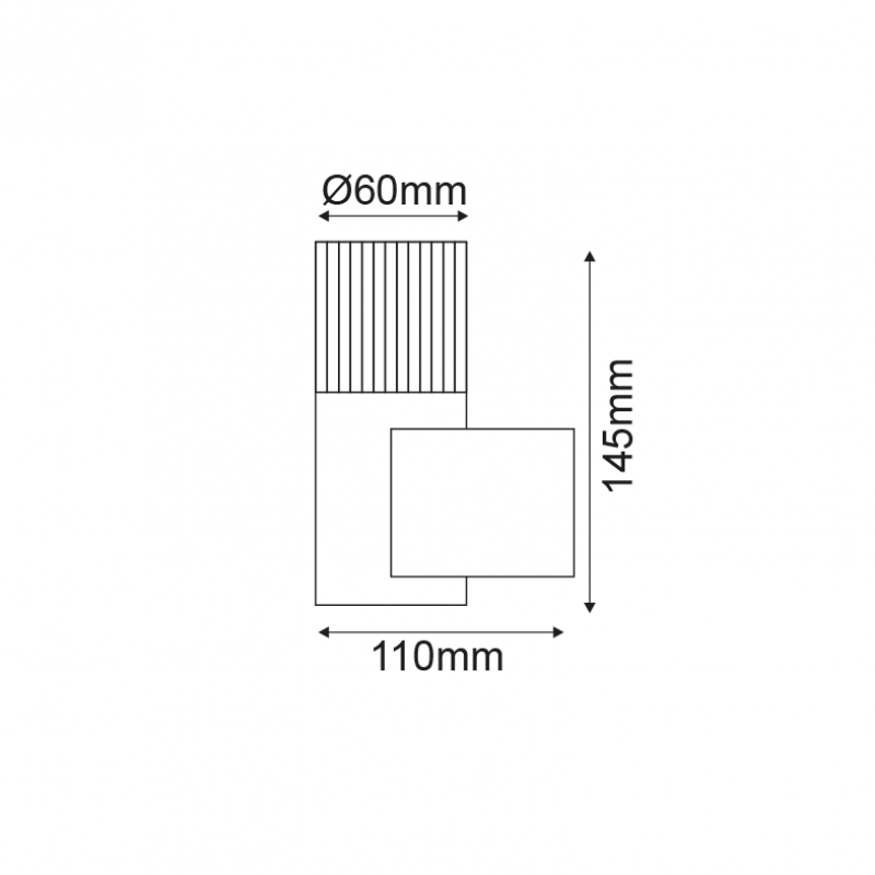 NETTO UP CLEAR 2W LED 3000K 230V GREY HA5504 NETTO UP CLEAR 2W LED 3000K 230V GREY HA5504