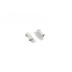 SET OF WHITE PLASTIC END CAPS FOR P119, 1PC WITH HOLE 1PC WITHOUT HOLE EP119 SET OF WHITE PLASTIC END CAPS FOR P119, 1PC WITH HOLE 1PC WITHOUT HOLE EP119