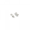 SET OF WHITE PLASTIC END CAPS FOR P119, 1PC WITH HOLE   1PC WITHOUT HOLE EP119