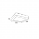 NETTO SQUARE NM CEIL.LED SLIMPANEL 8W 4000K 500Lm230V 120X120 Ra80 NIKI840SNM