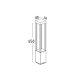 NETTO POLE SQUARE 65cm 1X5W LED BridgeLux HI8453-650
