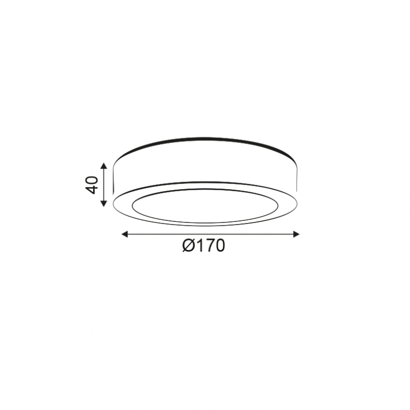 NETTO ROUND NM CEIL.LED SLIM PANEL 14W 6000K 990Lm 230V Φ172 Ra80 NIKI1460RNM NETTO ROUND NM CEIL.LED SLIM PANEL 14W 6000K 990Lm 230V Φ172 Ra80 NIKI1460RNM
