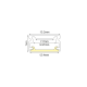 WHITE MICRO ALUMINUM PROFILE WITH OPAL PC DIFFUSER 2m/pc P151W