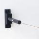 ROOFPATH SET OF 2PCS BLACK BASE HOLDER WITH 45° ADJUSTABLE ROD ROPAB