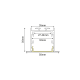 VYLO ALUMINUM PROFILE WITH OPAL COVER 3m/pc P211