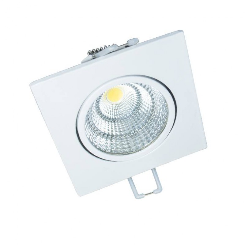 NETTO SQUARE WHITE MOV. LED SPOT 6W 6000K 440Lm COB 230V 60° Ra80 THEROC660S NETTO SQUARE WHITE MOV. LED SPOT 6W 6000K 440Lm COB 230V 60° Ra80 THEROC660S