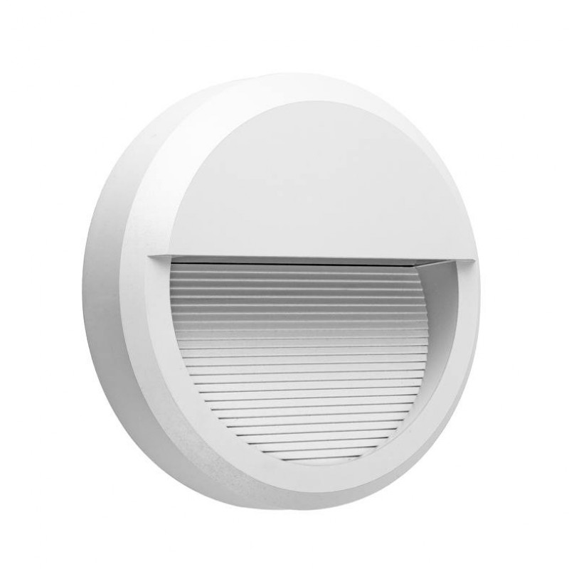 NETTO WALL WHITE PC 230V IP65 8W 3.000K 430LM SLIM12W