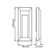 NETTO WALL WHITE PC 230V IP65 0,7W 3000K 9X3014LED 60LM SLIM33W NETTO WALL WHITE PC 230V IP65 0,7W 3000K 9X3014LED 60LM SLIM33W