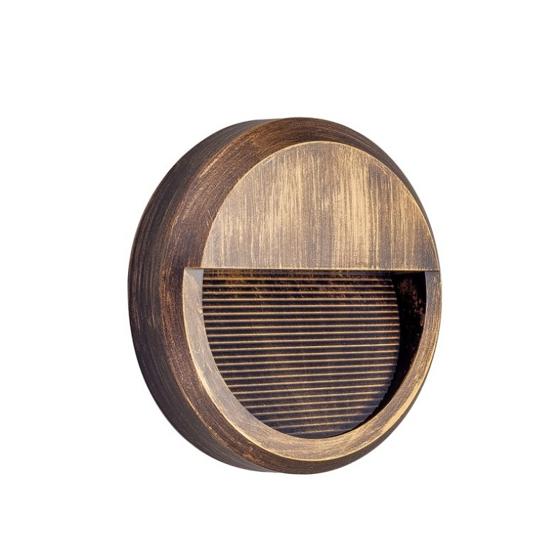 NETTO WALL RUST PC 230V IP65 8W 3.000K 430LM SLIM12R