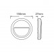 NETTO WALL WHITE PC 230V IP65 1,5W 3000K 20X3014LED 100LM SLIM02W