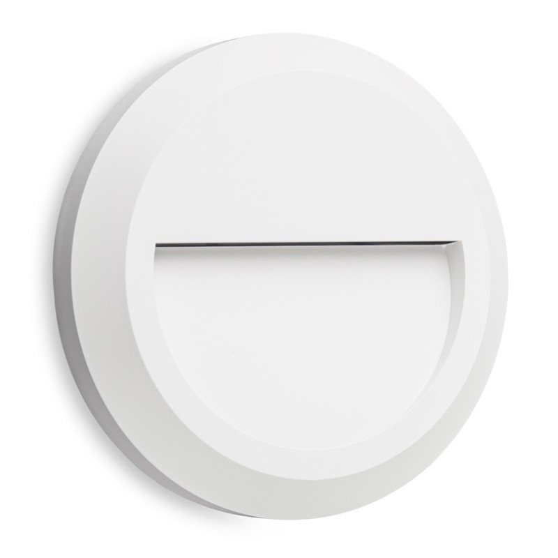 NETTO WALL WHITE PC 230V IP65 1,5W 3000K 20X3014LED 100LM SLIM02W