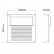 NETTO WALL RUST PC 230V IP65 8W 3.000K 430LM SLIM11R NETTO WALL RUST PC 230V IP65 8W 3.000K 430LM SLIM11R