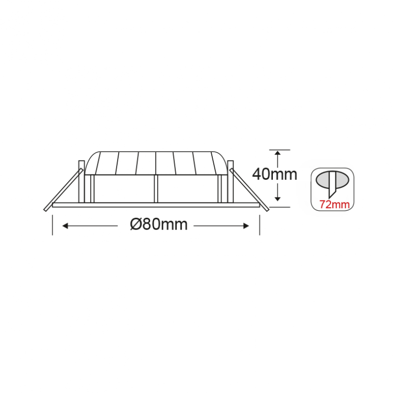 NETTO ROUND WHITE MOV. LED SPOT 6W 6000K 440Lm COB 230V 60° Ra80 THEROC660R NETTO ROUND WHITE MOV. LED SPOT 6W 6000K 440Lm COB 230V 60° Ra80 THEROC660R