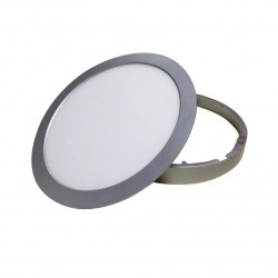NETTO SILVER LED ROUND PC SLIM PANEL 14W 3000K 950Lm230V Φ170 Ra80 STHERON1430R NETTO SILVER LED ROUND PC SLIM PANEL 14W 3000K 950Lm230V Φ170 Ra80 STHERON1430R