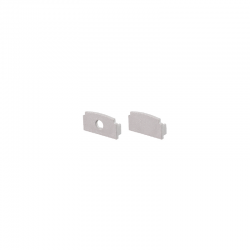 SET OF GREY PLASTIC END CAPS FOR P125 1PC WITH HOLE 1PC WITHOUT HOLE EP125 SET OF GREY PLASTIC END CAPS FOR P125 1PC WITH HOLE 1PC WITHOUT HOLE EP125