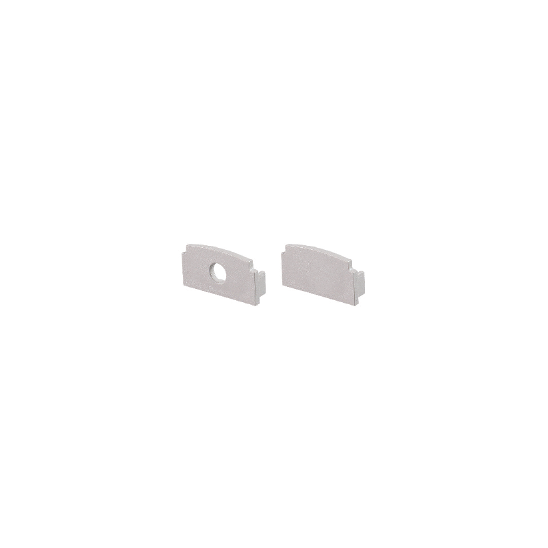 SET OF GREY PLASTIC END CAPS FOR P125 1PC WITH HOLE 1PC WITHOUT HOLE EP125 SET OF GREY PLASTIC END CAPS FOR P125 1PC WITH HOLE 1PC WITHOUT HOLE EP125