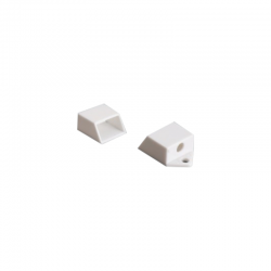SET OF WHITE PLASTIC END CAPS FOR P151, 2PCS WITH HOLE EP151 SET OF WHITE PLASTIC END CAPS FOR P151, 2PCS WITH HOLE EP151