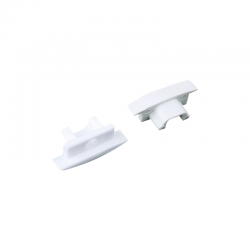 SET OF WHITE PLASTIC END CAPS FOR P108, 1PC WITH HOLE 1PC WITHOUT HOLE EP108 SET OF WHITE PLASTIC END CAPS FOR P108, 1PC WITH HOLE 1PC WITHOUT HOLE EP108