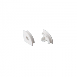 SET OF WHITE PLASTIC END CAPS FOR P151, 2PCS WITH HOLE EP161 SET OF WHITE PLASTIC END CAPS FOR P151, 2PCS WITH HOLE EP161