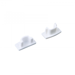 SET OF WHITE PLASTIC END CAPS FOR P109, 1PC WITH HOLE 1PC WITHOUT HOLE EP109 SET OF WHITE PLASTIC END CAPS FOR P109, 1PC WITH HOLE 1PC WITHOUT HOLE EP109