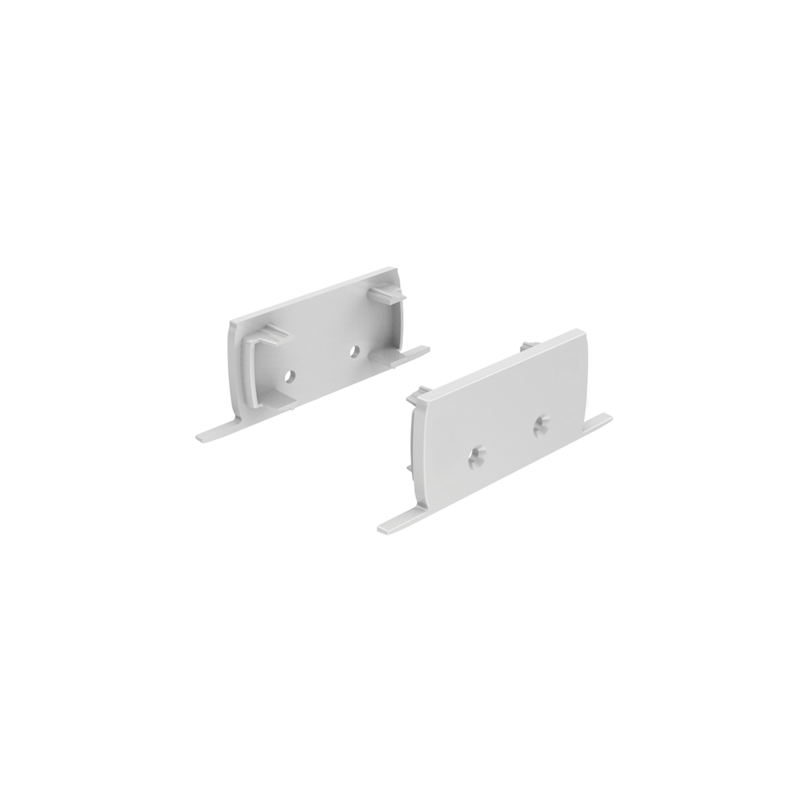 SET OF GREY PLASTIC END CAPS FOR P50N, 2 WITHOUT HOLE EP50N SET OF GREY PLASTIC END CAPS FOR P50N, 2 WITHOUT HOLE EP50N