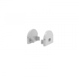 SET OF GREY PLASTIC END CAPS FOR P2LA, 1 WITHOUT HOLE 1 WITH HOLE EP2L SET OF GREY PLASTIC END CAPS FOR P2LA, 1 WITHOUT HOLE 1 WITH HOLE EP2L