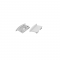 SET OF GREY PLASTIC END CAPS FOR P191, 1 WITHOUT HOLE   1 WITH HOLE EP191