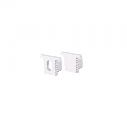 SET OF WHITE PLASTIC END CAPS FOR P189 1PC WITH HOLE 1PC WITHOUT HOLE EP189 SET OF WHITE PLASTIC END CAPS FOR P189 1PC WITH HOLE 1PC WITHOUT HOLE EP189