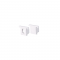 SET OF WHITE PLASTIC END CAPS FOR P189 1PC WITH HOLE   1PC WITHOUT HOLE EP189