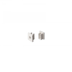 SET OF WHITE PLASTIC END CAPS FOR P162, 1PC WITH HOLE 1 PC WITHOUT HOLE EP162 SET OF WHITE PLASTIC END CAPS FOR P162, 1PC WITH HOLE 1 PC WITHOUT HOLE EP162
