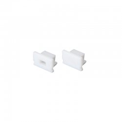 SET OF WHITE PLASTIC END CAPS FOR P127 1PC WITH HOLE 1PC WITHOUT HOLE EP127 SET OF WHITE PLASTIC END CAPS FOR P127 1PC WITH HOLE 1PC WITHOUT HOLE EP127