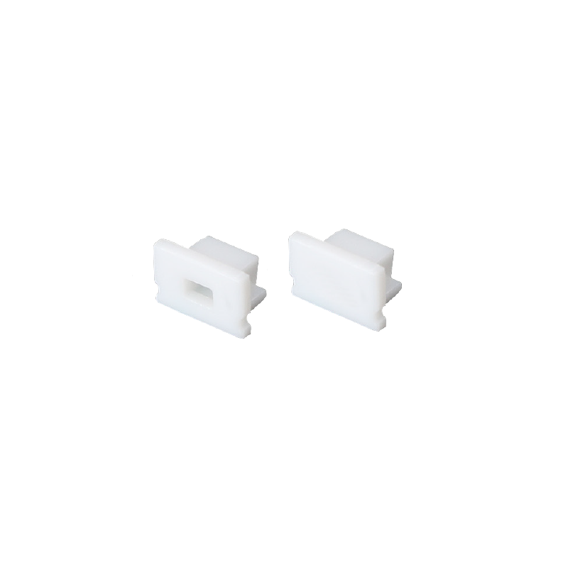 SET OF WHITE PLASTIC END CAPS FOR P127 1PC WITH HOLE 1PC WITHOUT HOLE EP127 SET OF WHITE PLASTIC END CAPS FOR P127 1PC WITH HOLE 1PC WITHOUT HOLE EP127