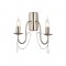 NETTO WALL MOUNTED 2XE14 METAL NICKEL+CRYSTAL+CHAIN 17,5X31,5X31,7CM DLA12652WSN