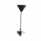 NETTO SUSPENSION 1XE27 ΒΙΔΕΣ-ΝΙΚΕΛ BLACK FABRIC CABLE.H110cm Φ10cm V292SB